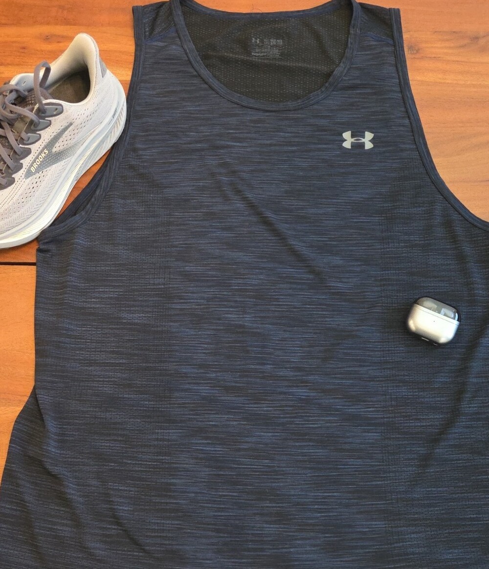 Under Armour Navy Heathered Men’s Performance Tank